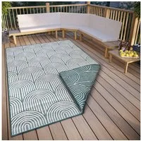 HANSE Home Outdoorteppich Pangli, Wendeteppich, rechteckig, Höhe: 5 mm, In-& Outdoor, Teppich, Wetterfest, Balkon, Garten, Wohnzimmer, Modern