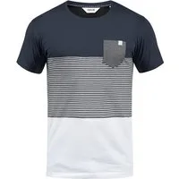 !Solid Rundhalsshirt SDMalte Kurzarmshirt mit Streifen und Brusttasche