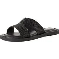 Tamaris Pantolette Sommerschuh, Schlupfschuh, Flats mit Schmucksteine