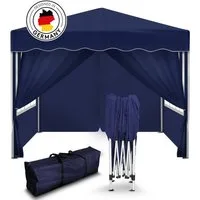 Kronenburg Faltpavillon 3x3 m wasserdicht - Gartenpavillon, Partyzelt stabil, UV-Schutz 50+, mit 4 Seitenteilen, Wetterfester Schutz, Leichter Aufbau, Inklusive Tragetasche & Zubehör