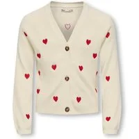 KIDS ONLY Strickjacke KOGDANA LIFE LS HEART VNECK CARDIGAN KNT