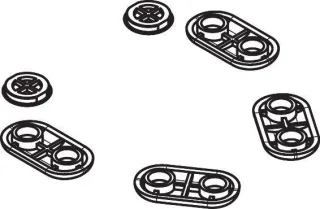 Hansgrohe Puffer-Set für EluPura WC-Sitz , 94864000 94864000