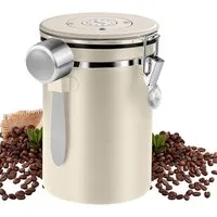 GLIESE Kaffeedose Luftdichter Kaffeebehälter 1,8L aus Edelstahl