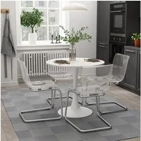 Vicco Esstisch Carl, Weiß, 80 x 80 cm (1-St)
