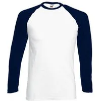 Fruit of the Loom Langarmshirt Long Sleeve Baseball Herren T-Shirt