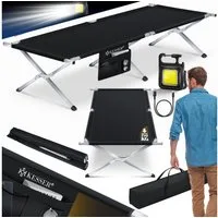 KESSER Bett, Campingbett Klappbett Inkl.Tragetasche und Seitentasche Stab