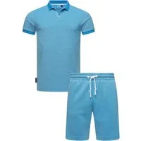 Ragwear Poloshirt Set Porpi (2-tlg) Modisches Herren Set aus Hemd und kurzer Hose