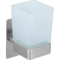 WENKO Zahnputzbecher Turbo-Loc® Genova, matt, Befestigen ohne bohren