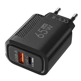 [GaN Tech] APD-180 2-Port USB PD Charger USB-A+USB-C PD QC3.0 Fast Charging Wall Charger Adapter EU Plug US Plug for iPh