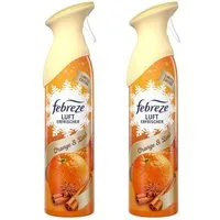 Febreze Raumduft 2 x Febreze Lufterfrischer Spray Orange & Zimt je185ml entfernt Gerüch