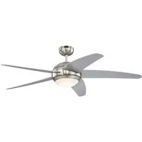 Westinghouse Deckenventilator Deckenventilator Bendan LED Silber mit Fernbedienung, dimmbar