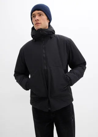 bonprix Wasserabweisende Funktions-Jacke, schwarz, Gr.48/50 (M), moderne Funktionsjacke, warm wattiert mit großen Reißverschlusstaschen