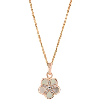 Orphelia 'Daisy' Damen-Anhänger aus 925er Sterlingsilber mit Kette - Rosé ZH-7585/RG