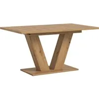 Home affaire Esstisch Motus, ausziehbar 150 -190 cm, inklusive 40 cm Einlegeplatte (Set, 1-St), V-Gestell mit Bodenplatte, Tisch, Küchentisch, Esszimmer, Küche