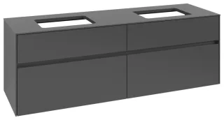 Villeroy & Boch Waschtischunterschrank Collaro C123B0 1600x548x500mm m. Bel. 4 Ausz. für 2 Waschtisc C123B0VR