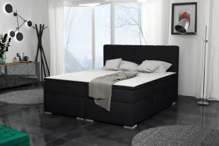 Boxspringbett Schlafzimmerbett LAURIN 200x200cm Stoff Aragon Anthrazit