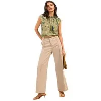 Friends Like These Rüschenbluse Friends Like These Bluse mit Perlendetails (1-tlg)