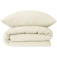 Schiesser Bettwäsche Molly aus supersofter Musselin-Qualität in gedeckten Farben, Musselin, 2 teilig, Made in Green