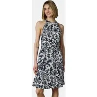 Ragwear A-Linien-Kleid Angylee Print YOUMODO Leichtes Sommerkleid mit Bindegürtel