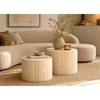 ACTONA GROUP Couchtisch Dice 2er Set - Steinoptik, modern & stilvoll, skandinavisches Design (Couchtisch, Beistelltisch), OTTOs Choice, Pflegeleichter Beistelltisch, vielseitig, robust
