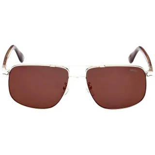 BMW - Roviex - Sonnenbrille mit verspiegelten Gläsern und Goldrahmen