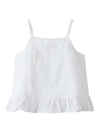 NAME IT - NKFHERMALA STRAP TOP Bright White - Gr. - 152