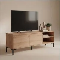 Newroom Lowboard Artisan Eiche 150 cm, TV Board Wildeiche Wohnzimmertisch Vintage Industrial Landhausstil