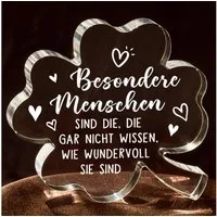 FOUORTUNATE-BEE Dekoobjekt Acryl Deko Geschenk für Frauen – Weihnachts- & Geburtstagsidee, Inspirierende Acryl Dekoration für Freundin, Schwester & Kollegin
