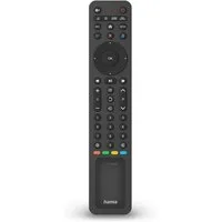 Hama Universal-Fernbedienung für TV- und AV-Geräte mit Solaraufladung Universal-Fernbedienung (8-in-1, Solaraufladung, Lernfunktion, steuert bis zu 8 Geräte, Streamingtasten)