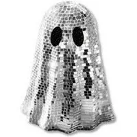Horror-Shop Dekoobjekt Disco Spiegel Geist Figur für Halloween 8cm