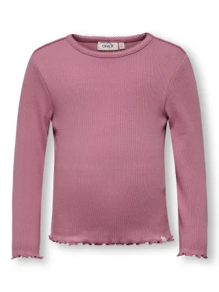 KIDS ONLY - KMGTRINNY SLD LS ONECK TOP JRS NOOS Heather Rose - Gr. - 104