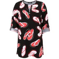 Doris Streich Klassische Bluse mit 3/4 Arm