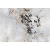 Wallarena Fototapete Marmor Grau - Modern - Vlies - Wohnzimmer, glatt, 152x104cm