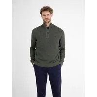 LERROS Strickpullover mit Troyer-Reißverschluss, Stehkragen