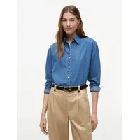 Tommy Hilfiger Jeansbluse LIGHT DENIM BOXY SHIRT LS Baumwolle