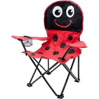 Spetebo Campingstuhl Kinder Campingstuhl mit Getränkehalter (Stück, 1 St), Garten Kinderstuhl faltbar mit Tragetasche