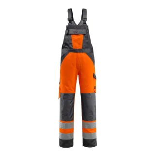 MASCOT Gosford Latzhose mit Knietaschen SAFE LIGHT Hi-vis Orange / Dunkelanthrazit 62 - 15969-948-1418-82C62