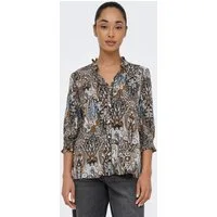 ONLY Kurzarmbluse ONLRAYA 3/4 SHIRT WVN NOOS Viskose, regular fit