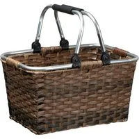 Macma Korbtasche Rattan Einkaufskorb / Picknickkorb / Pilzkorb
