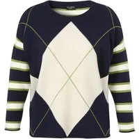 VIA APPIA DUE Sweatshirt Pullover Rundhals 1/1 Arm Jacquard