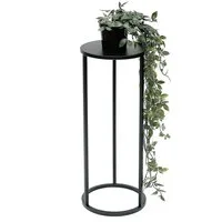 DanDiBo Blumenhocker Metall Schwarz Rund 70-50 cm Blumenhocker Beistelltisch