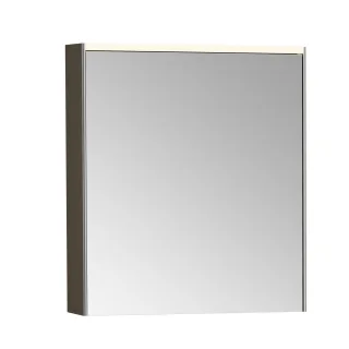 VitrA Prime LED-Spiegelschrank 62 x 16 x 70 cm (BxTxH) 1 Tür Türanschlag links gebürstet,67001 67001