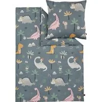 s.Oliver Kinderbettwäsche Satinbettwäsche s.Oliver Junior, Mako-Satin, in verschiedenen Designs: Tiere Safari Afrika, Dino, Weltall, Einhorn