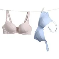 vertbaudet Still-BH Umstands-BHs mit Formbügeln, Bio-Baumwolle 2er-Pack