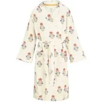 PiP Studio Kimono Naomi Kimono Tanaka, knielang, Viskose, mit breitem Gürtel zum binden, Bindegürtel, mit Bindegürtel