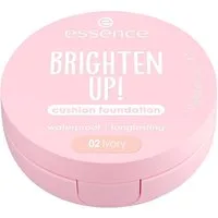 Essence Foundation BRIGHTEN UP! cushion foundation, 3-tlg., flüssige Textur, aufbaubare Deckkraft, wasserfest, aufhellend