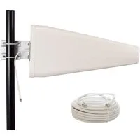 PremiumX LTE Antenne 3G 4G Mobiles Netzwerk Außenantenne Outdoor 10m Kabel Mobilfunkantenne