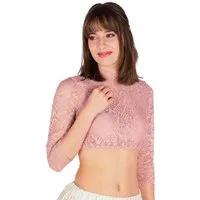 Spieth & Wensky Dirndlbluse Dirndlbluse - AMSTERDAM - altrosa, dunkelgrün