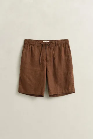 GANT - Leinen Shorts mahogany brown - Gr. - M