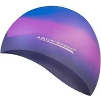 Aqua Speed Badekappe Batik Schwimmkappe – Elastische Silikonmütze für Training & Spaß (Für Training & Freizeit – hohe Widerstandsfähigkeit), Kein Ziepen – angenehmes Auf- & Absetzen ohne Haarschäden